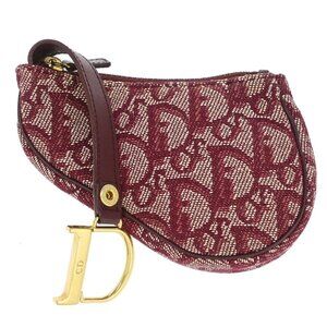 Christian Dior Trotter Saddle Coin Purse Wallet Mini Pouch Bag TR0012 AQ00394